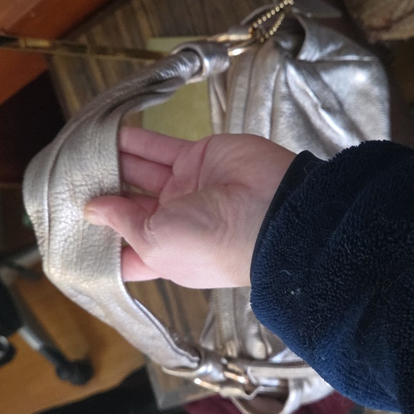 Coach Parker 13465 Shoulderbag Rosegold Metallic Leather $399 Retail GUC - Picture 8 of 16